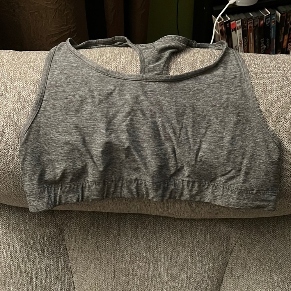 Gray Sports Bra